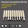 Precision Screwdriver Bits H4×28mm Torx Plum Blossom Flat Head Phillips 4mm 3/25 Inch Hex Drill Bits Mobile Repair Hand Tools