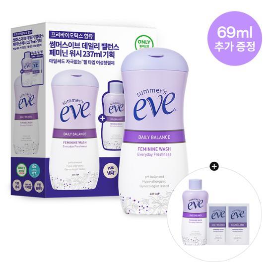 Summer Eve Daily Balance Женское гель для душа 237 мл+59 мл+5 мл*2 плана розыгрыша