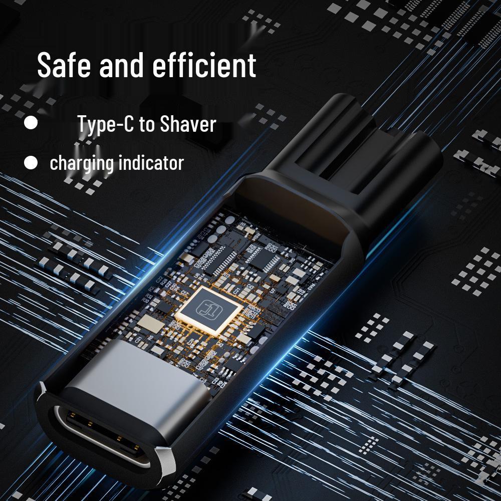 Совместимое зарядное устройство Type-C для электробритвы и триммера Philips (4,3 В/5 В/8 В/15 В)