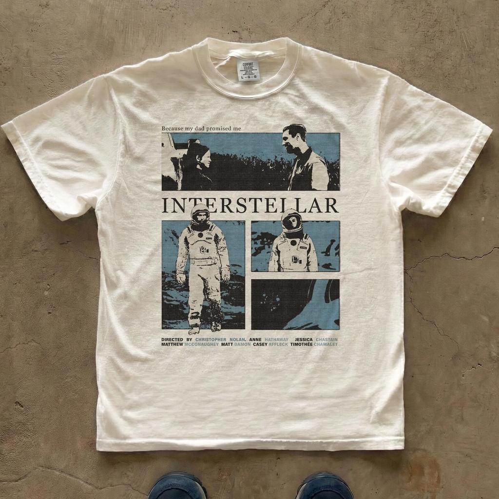 Interstellar Movie Poster T-Shirt | Comfort Colors Graphic Tee