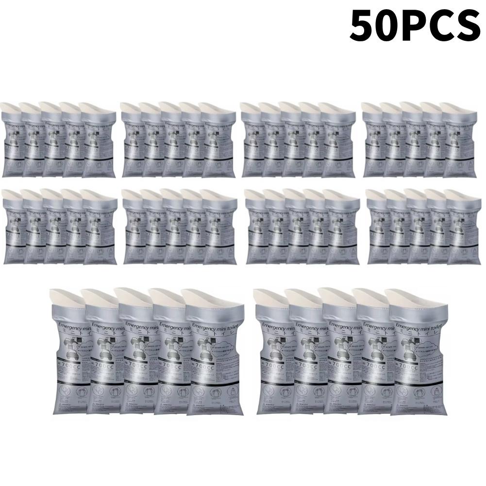 50-1 шт. Мешки для питья в кемпинге, Уличный аварийный мешок для мочеиспускания, Одноразовый дорожный мобильный туалет, Портативный мешок-писсуар для женщин, детей, мужчин