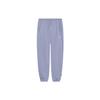 Sports Lifestyle Solid Color Drawstring Cuffed Sports Knit Pants Women Pants Purple AKLS952-3