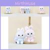 Bunny Cute Cartoon Plush Doll Soft Material Charming Keychain Gift Accessory