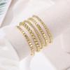 5/7pcs Women Zircon Set,Fashion Simple Beaded Bracelet Set , Suitable for Daily Wear, Gift for Friends On Holiday