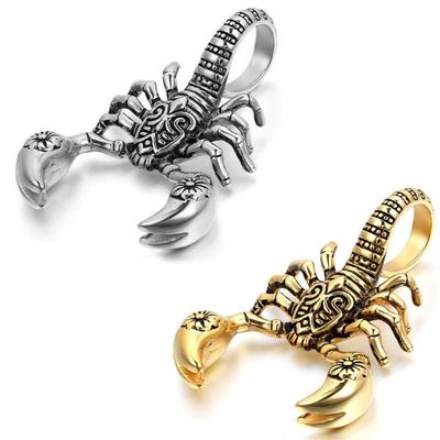 Shellhard Men Retro Hip Hop Jewelry Scorpion Vintage Cuestion Cabbage для мужчин Punk Rock Gift Персонализированные аксессуары