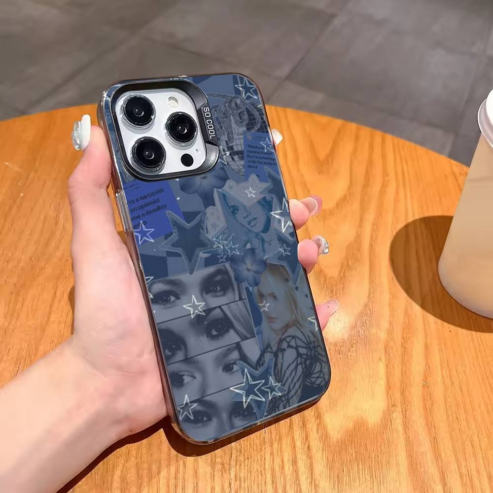 F-Freya Skye S-Singer Phone Case For iPhone17 16 15 14 13 12 Pro Max Grey Black Matte Laser Metallic Aurora Funda
