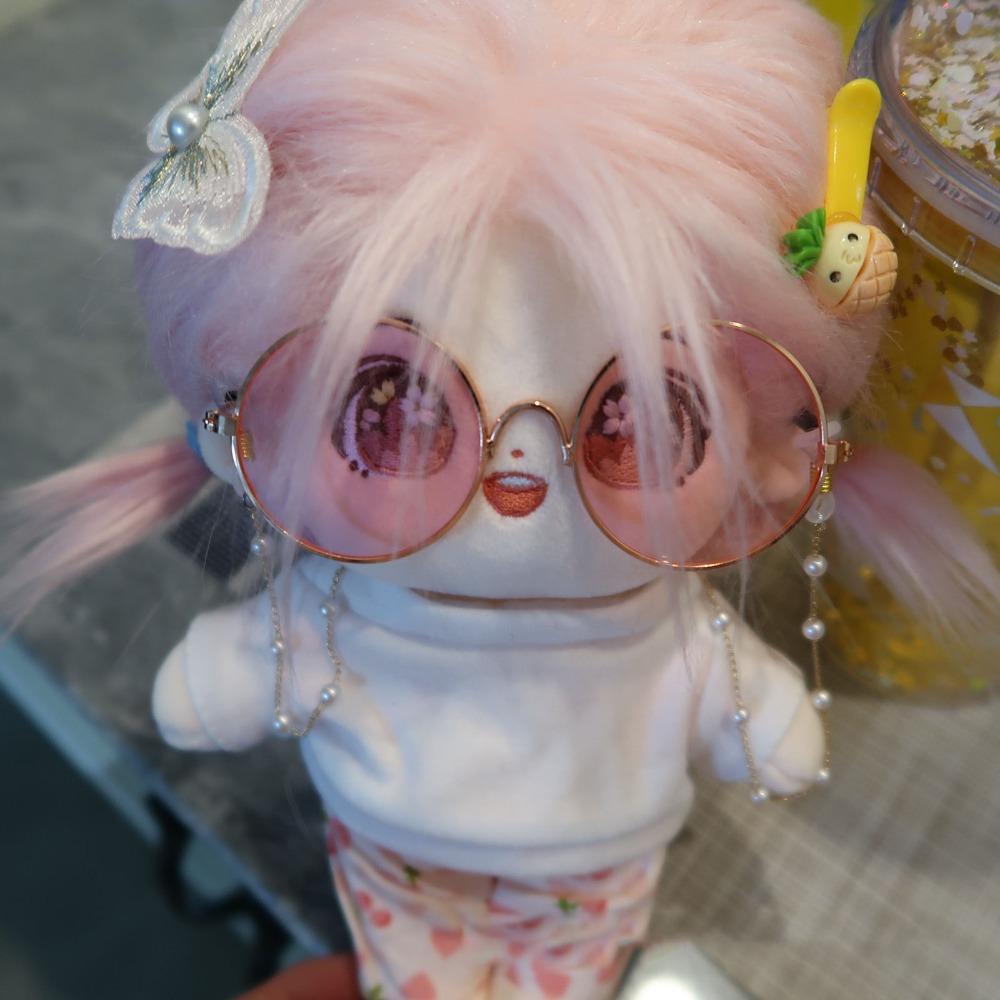 Multi Color Round Frame Glasses 10CM Mini Doll Glasses Toy Decorative Glasses Dolls Accessories