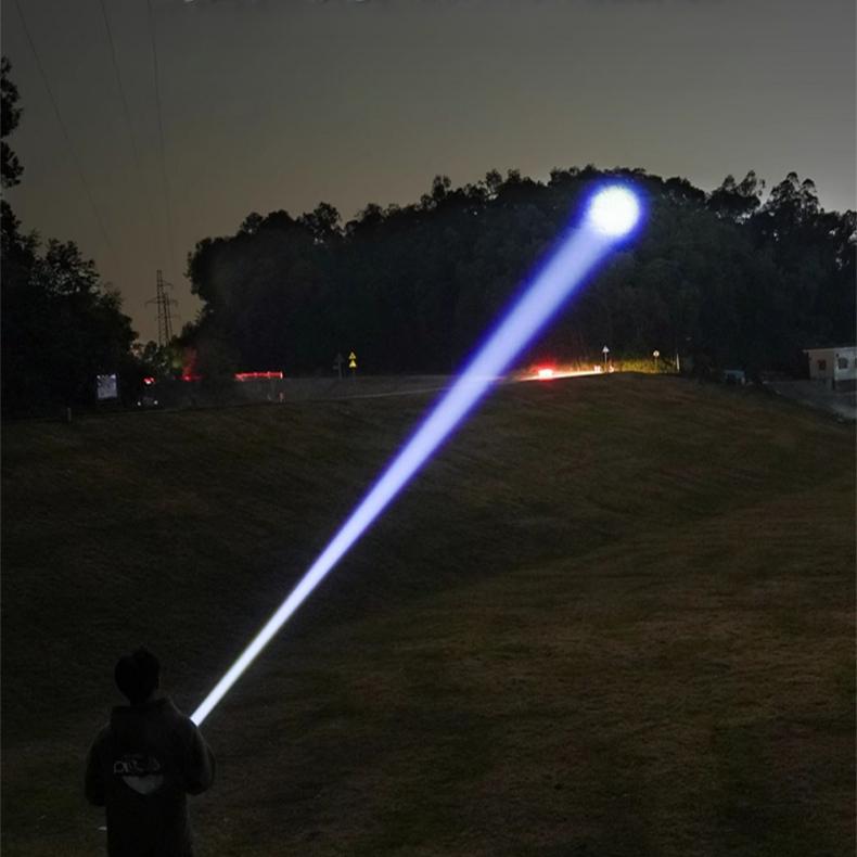 НОВЫЙ мощный светодиодный фонарь 5000 мАч, фонарик COB, перезаряжаемый фонарик для кемпинга, рыбалки, аварийный фонарь