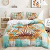 3D Magic Mushroom Series Bedding Set Forest Plant Duvet Cover Pillow Case 2/3 Pieces AU180 * 210 Full Size Quick Drying Zipper Soft Home Textile