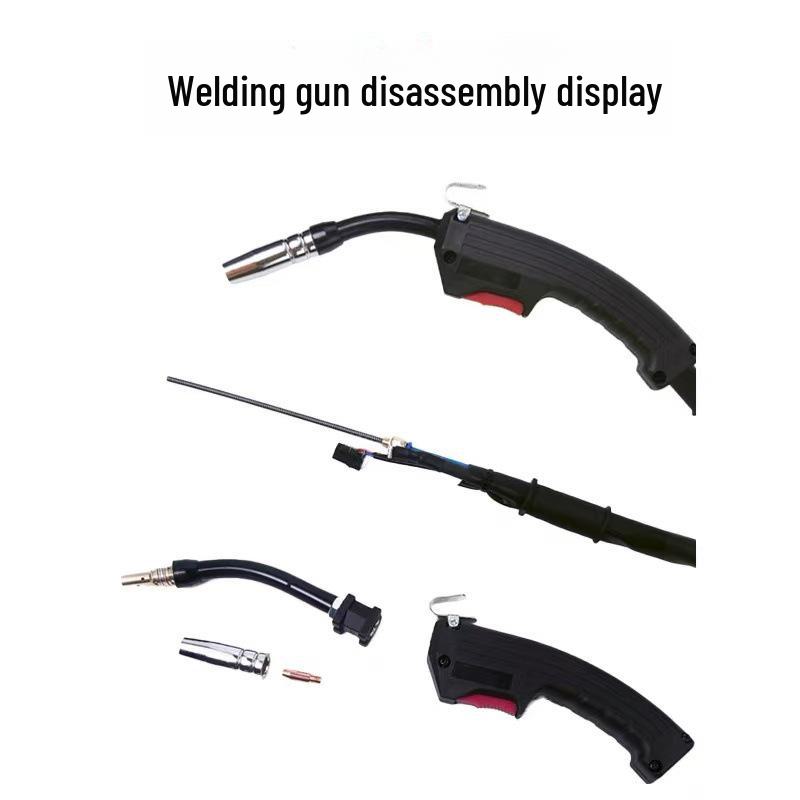 Сварочный пистолет без газа с проволокой 3 м/5 м, порошковая проволока NBC250, быстроразъемное соединение 14AK, совместим с небольшими сварочными аппаратами