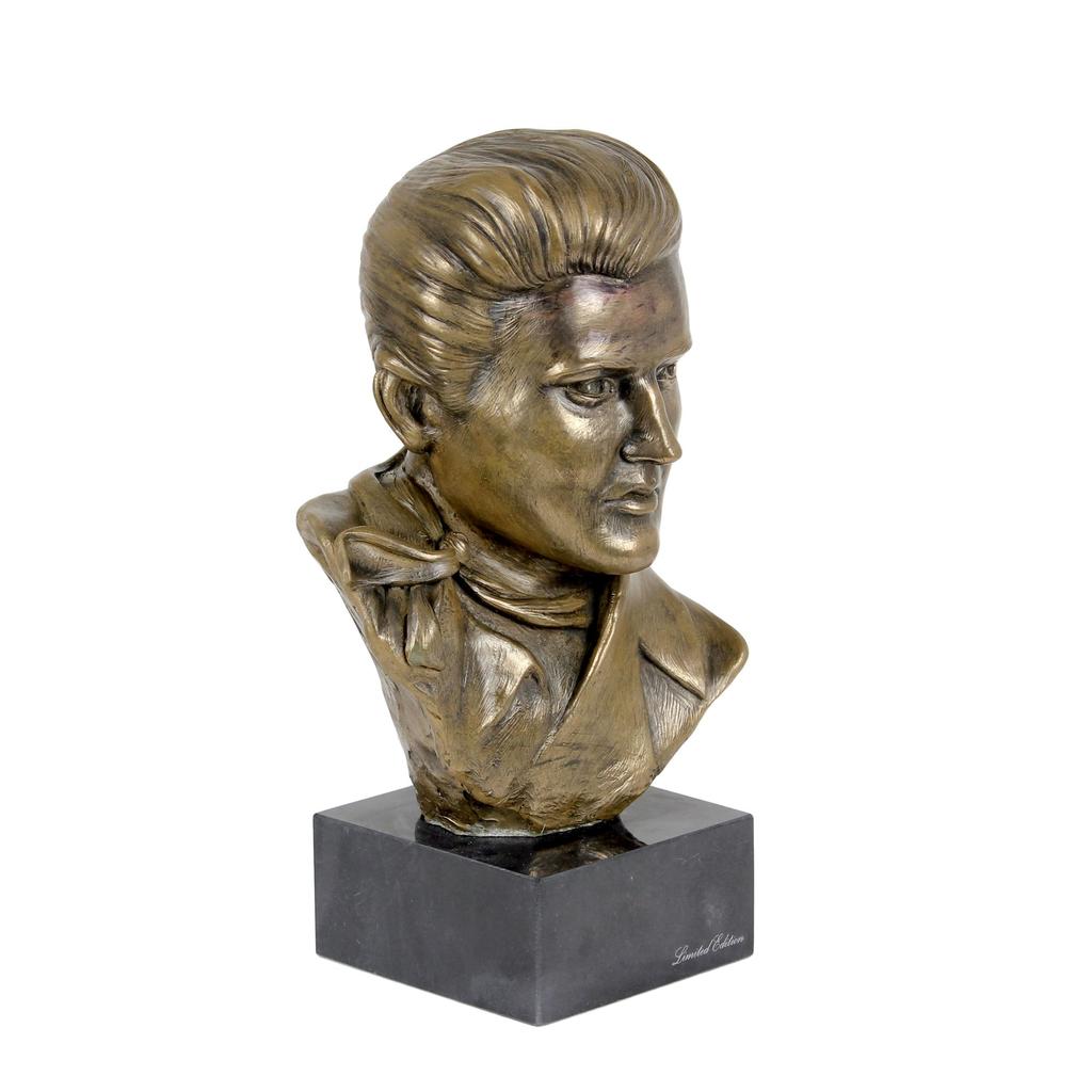 Elvis Presley - marble bust, statuette of a famous person, decoration for office, school, and hotel by the Art-Dog brand