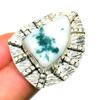 Tree Agate Gemstone 925 Silver Plated Handmade Jewelry Ring Size 8.5
