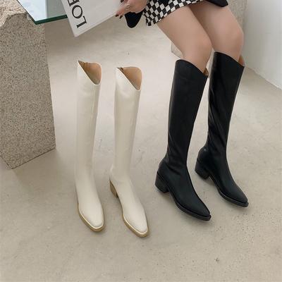 2025 осень толстый каблук средний каблук высокие сапоги женские внешнеторговые но ботфорты сапоги Мартин