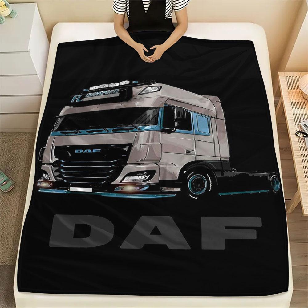 1PC DAF Patterned Flannel Blanket Suitable For All Seasons for Home Decor Warmth and Comfort Gifts Holiday Present
