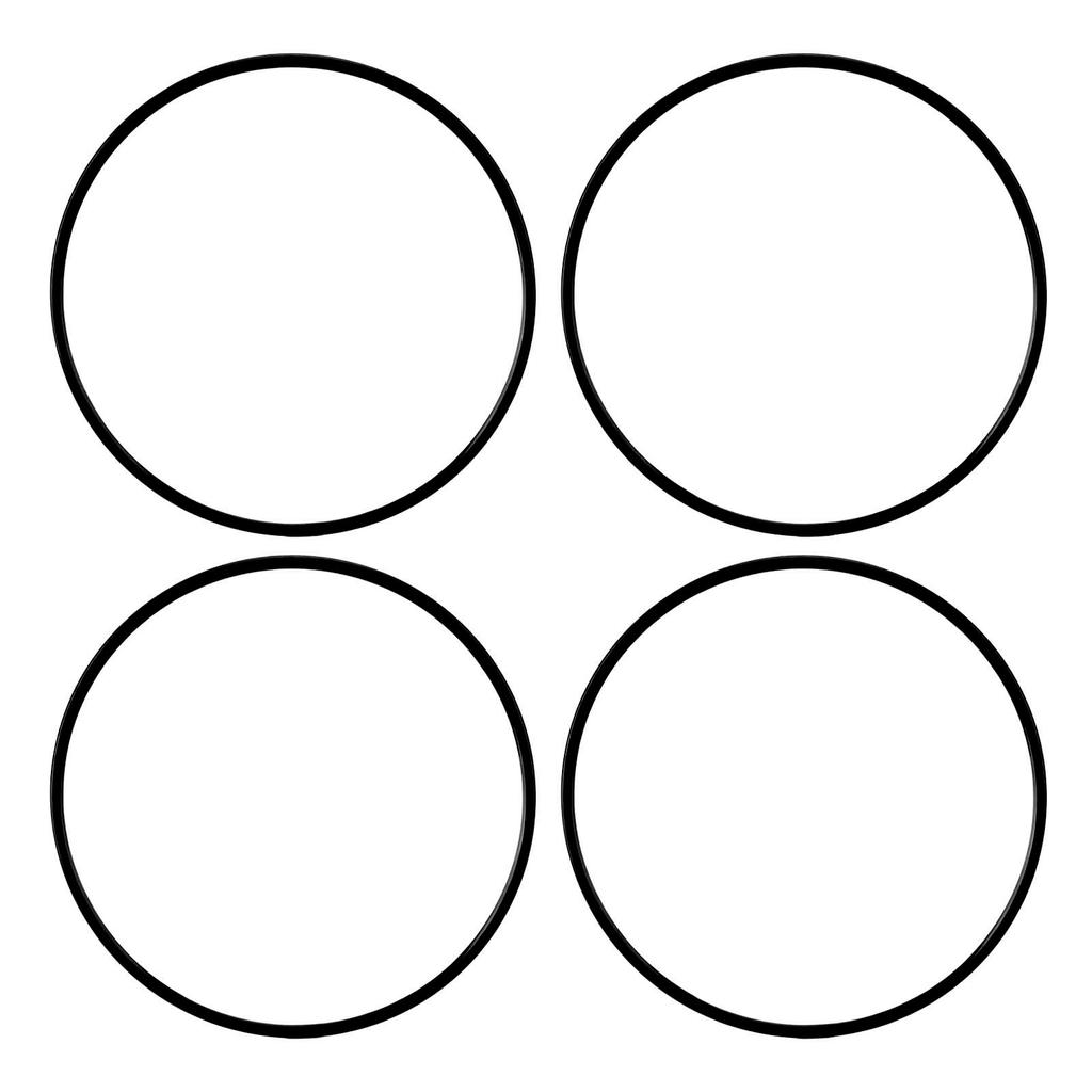 4 шт. 16-дюймовое защитное кольцо для обода колеса, самоклеящаяся накладка для защиты обода колеса от царапин, для плоского края обода автомобиля, черное