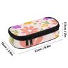 Pencil Case 300D Polyester Multi Compartment Smooth Zipper with Main Compartment Mesh Pocket and Pen Slots for Daily School Use