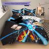 Dragon Ball Z Energy Burst Print 3Pcs Bedding Setduvet Cover With 2 Bedropillowcase Home Birthday Gift