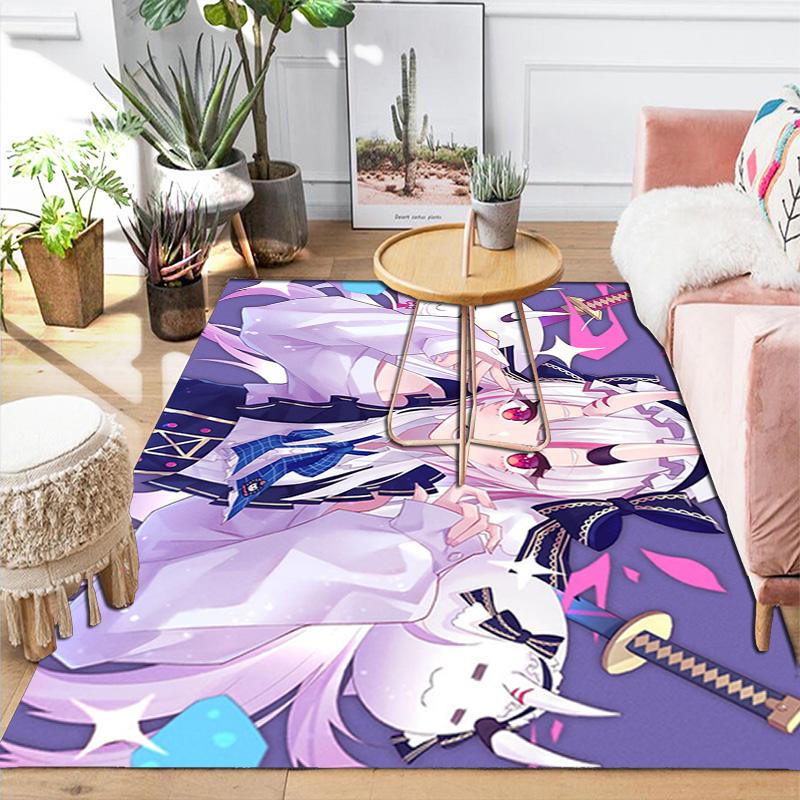 hololive Rug Floor Mat for Living Room or Bedroom Soft and Comfortable Carpet a Gift for Birthday and Holiday.DFF0925112