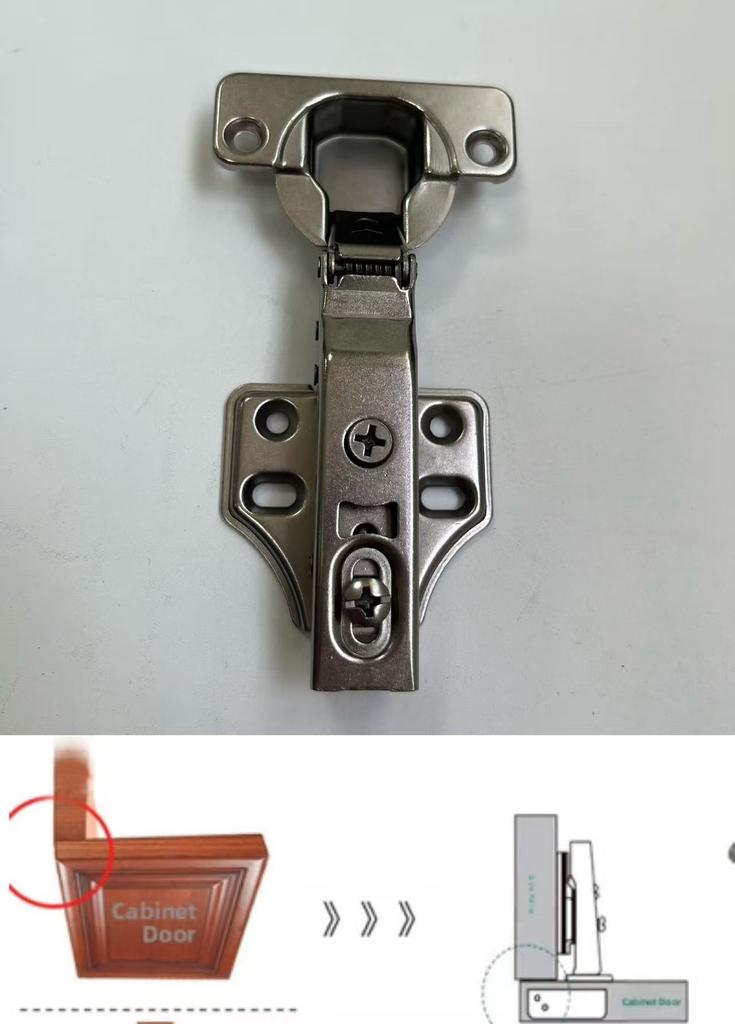 HENGTS 35mm Steel 3-Way Adjustable Cabinet Hinge 3-Stage Soft Closing, 105° Opening for Kitchen, Living, Dining & Home Office