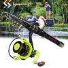 Fishing Rod Reel Set Telescopic Spinning Rod with 12BB Smooth Fishing Reel Portable Fishing Rod Set
