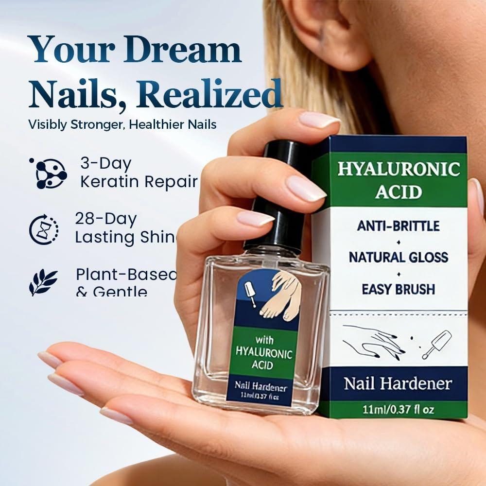 Hyaluronic Acid Nail Hardener, Nail Care Serum, Nail Care Serum for Cracked Cuticles & Dry Nails, Multi-Purpose, for Manicures & Home Nail Cares