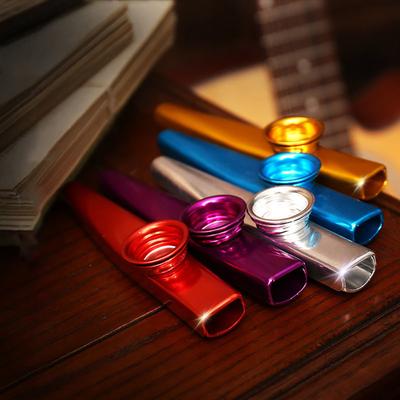 Классическое алюминиевое казу Легко играть Аккомпанемент для гитары Аккомпанирующий казу Музыкальный инструмент