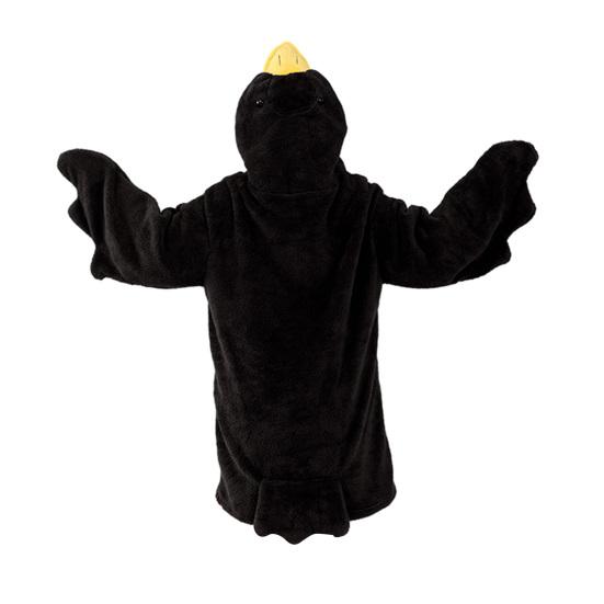 Худи-одеяло гусь, комбинезон, оверсайз, носимое одеяло-худи с рукавами для взрослых и детей, теплый уютный флисовый спальный мешок