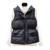 Winter Women Vest Coat Thickened Padded Zipper Closure Stand Collar Neck Protection Sleeveless Solid Color Windproof Heat Retention Outdoor Down Coat
