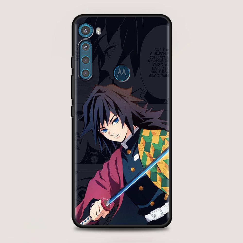 Чехол с рисунком аниме «Demon Blade» для MOTOROLA One Fusion для Moto G10 G9 G8 Plus Play Power One G20 G30 G40 G50 G60 Edge 20 Shell