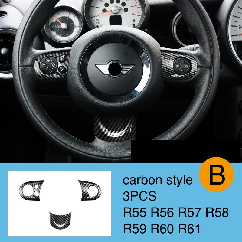 Car Steering Wheel Panel Multimedia Button Decorative Cover For BMW MINI Cooper JCW R55 R56 R57 R58 R59 R60 R61 Car Accessories