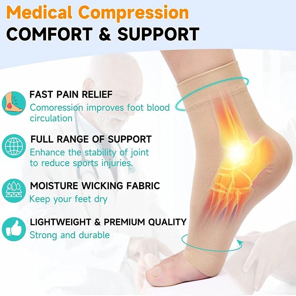 1Pc Elastic Gel Heel Pads Soft Ankle Support Protective Sleeve Heel Protective Sock Unisex
