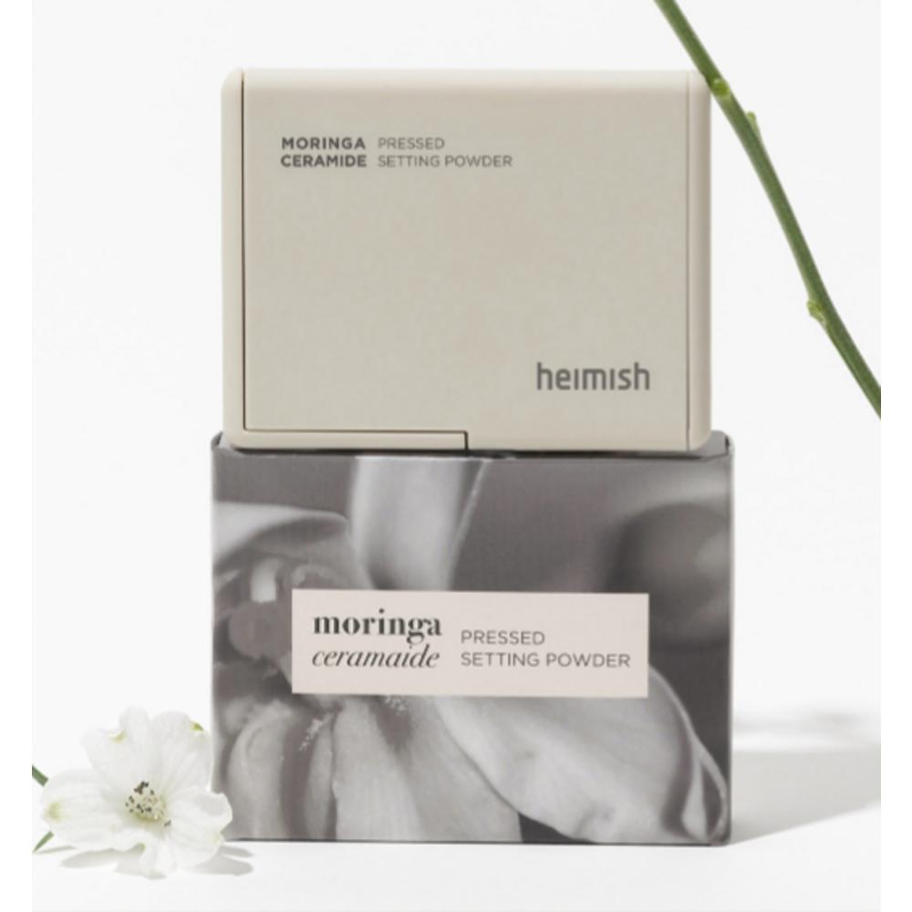 Heimish Прессованная фиксирующая пудра Moringa Ceramide 5 г, белая, 1 шт.