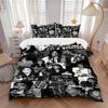 Custom Michael Jackson Bedding 3 Piece Set HD Print Duvet Cover Pillowcases for Teens Adult Bedroom Decoration Christmas Gift