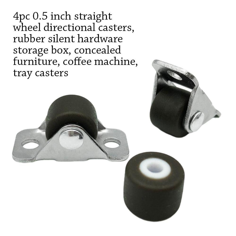 Pulley Universal Wheel Self Adhesive Straight Wheel Base Roller Furniture Casters Tray Caster