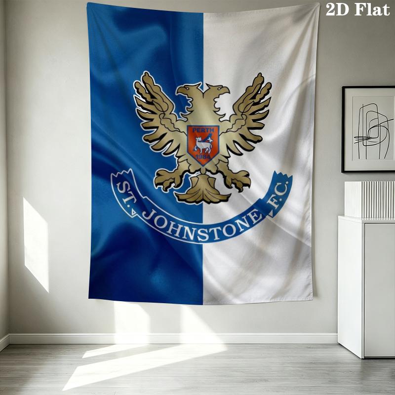 St Johnstone FC Wall Tapestry Aesthetic Wall Hanging Printed Fabric Blanket Decorative Tapestries for Bedroom Living Room Home Decor
