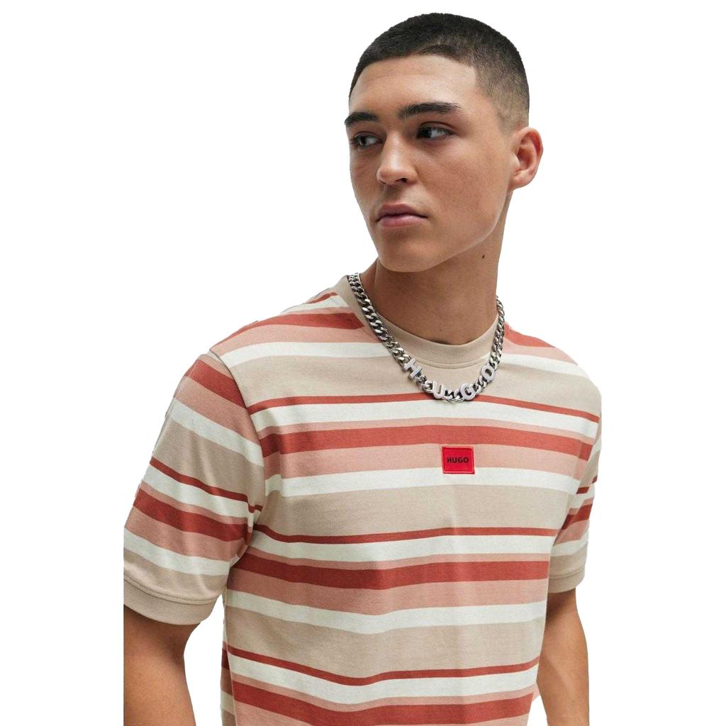 Мужская футболка Hugo Diragolino в полоску