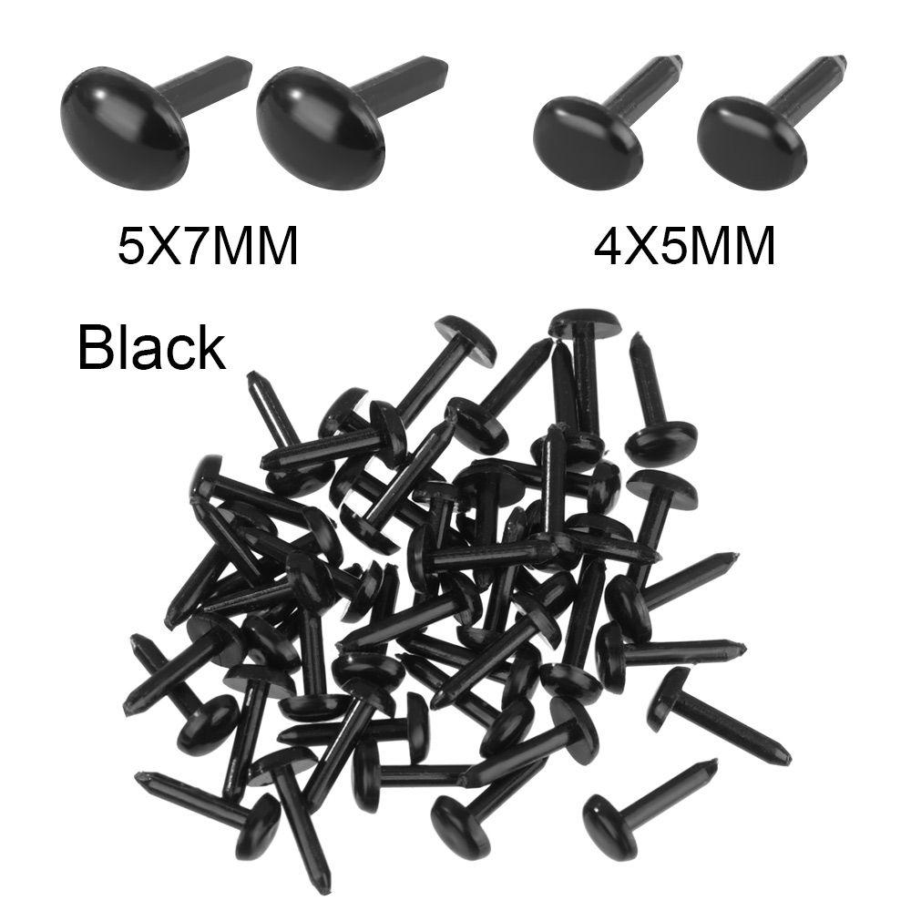 Plastic 4X5MM/5X7MM Plush Doll Eyes Stuffed Doll Eyes Safety Oval Nose Animals Noses Accessories