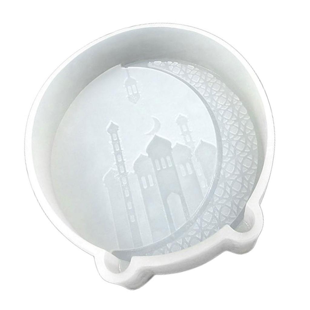 Moon Castle Pattern Silicone Mold Fondant Chocolate Mold Scented Candle Mold Table Ornament Epoxy Resin Mold Nonstick