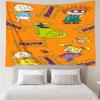 Custom Name Rugrats Print Tapestry, Backdrop, Easy Setup, Ideal for Bedroom, Office & Living Room, with Aesthetic Wall Hanging Decor.