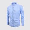 Men's Breathable Cotton Long Sleeved Checkered Shirt for Autumn and Winter