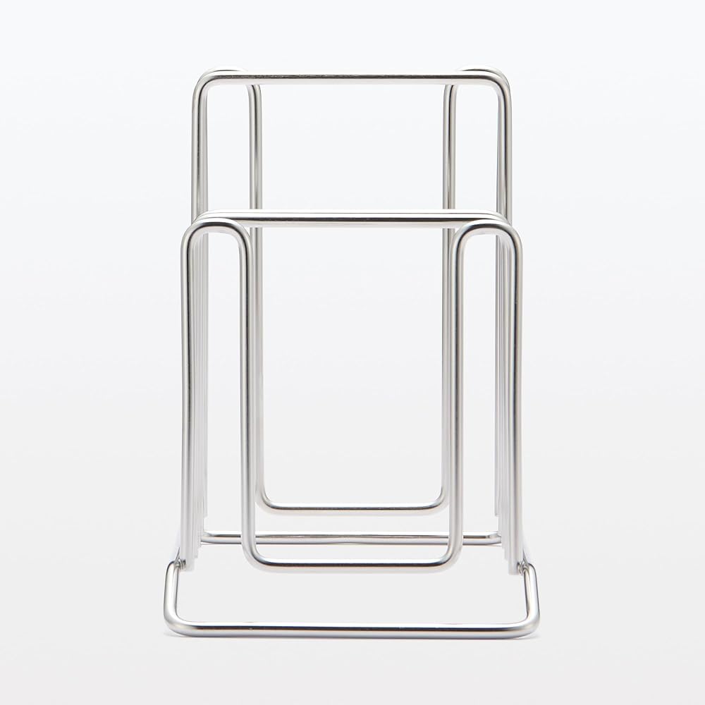 MUJI Stainless Steel Kitchen Stand, Silver, Approx. W10 x D205 x H15cm, MCC63A2S