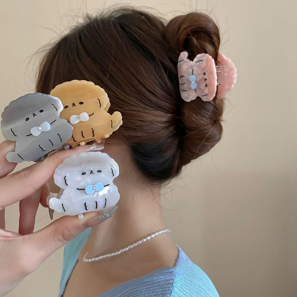 Kitten Animal Dog Hair Claw Puppy Animal Shark Clip Creative Cat Hair Clip Lady