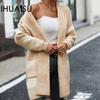 Women's Jacket Loose Plaid Colour Block Knit Cardigan Fashion Sweater