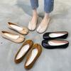 Мода 2025 Женские туфли-троттеры Таби Ниндзя Кожаные балетки Женские с раздвоенным носком Лоферы Японские копытца Мокасины Слипоны Удобные балерины Женские