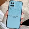 Personalised Initials Custom Glitter Case For OPPO A72 A52 A54S A57S A17 A77 A74 A94 A5 A9 A53 A15 A16 A76 A96 A18 A58 A78 A98