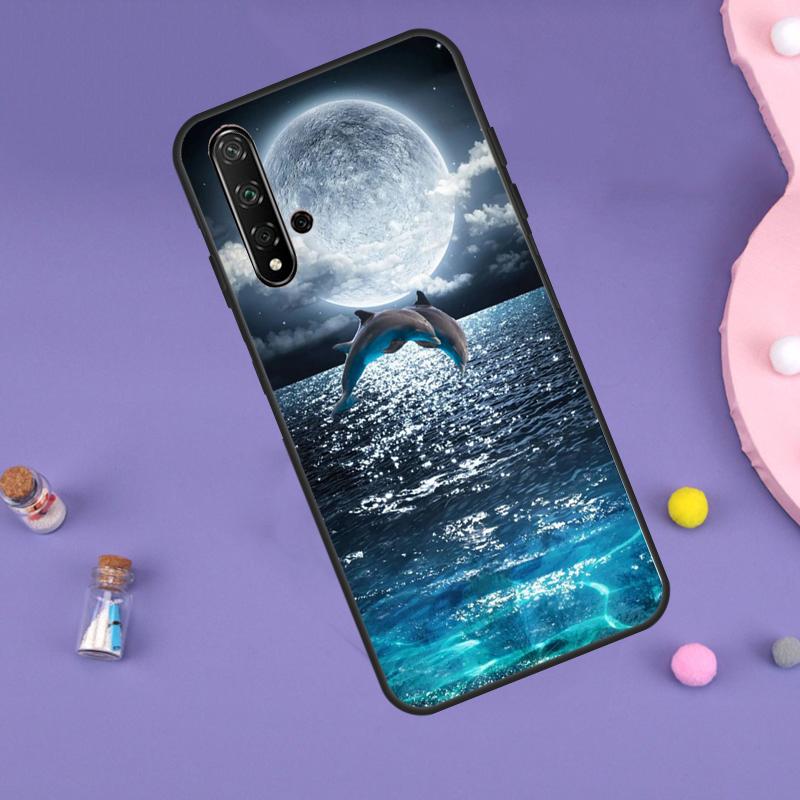 Животное Дельфин Для Huawei Nova Y61 Y60 Y70 Y72 Y73 Y90 Y91 9 10 SE 7i 8i 11i 12i P30 P40 Lite P60 Pro Чехол