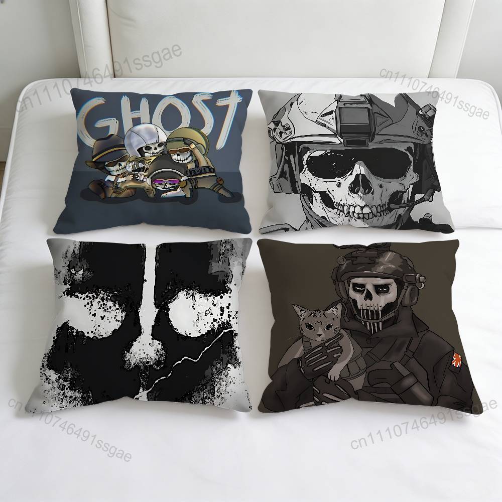 CCOD Duty GGhost Square Pillow Case Soft Decorative Throw Pillow Cover for Home Sofa Bed