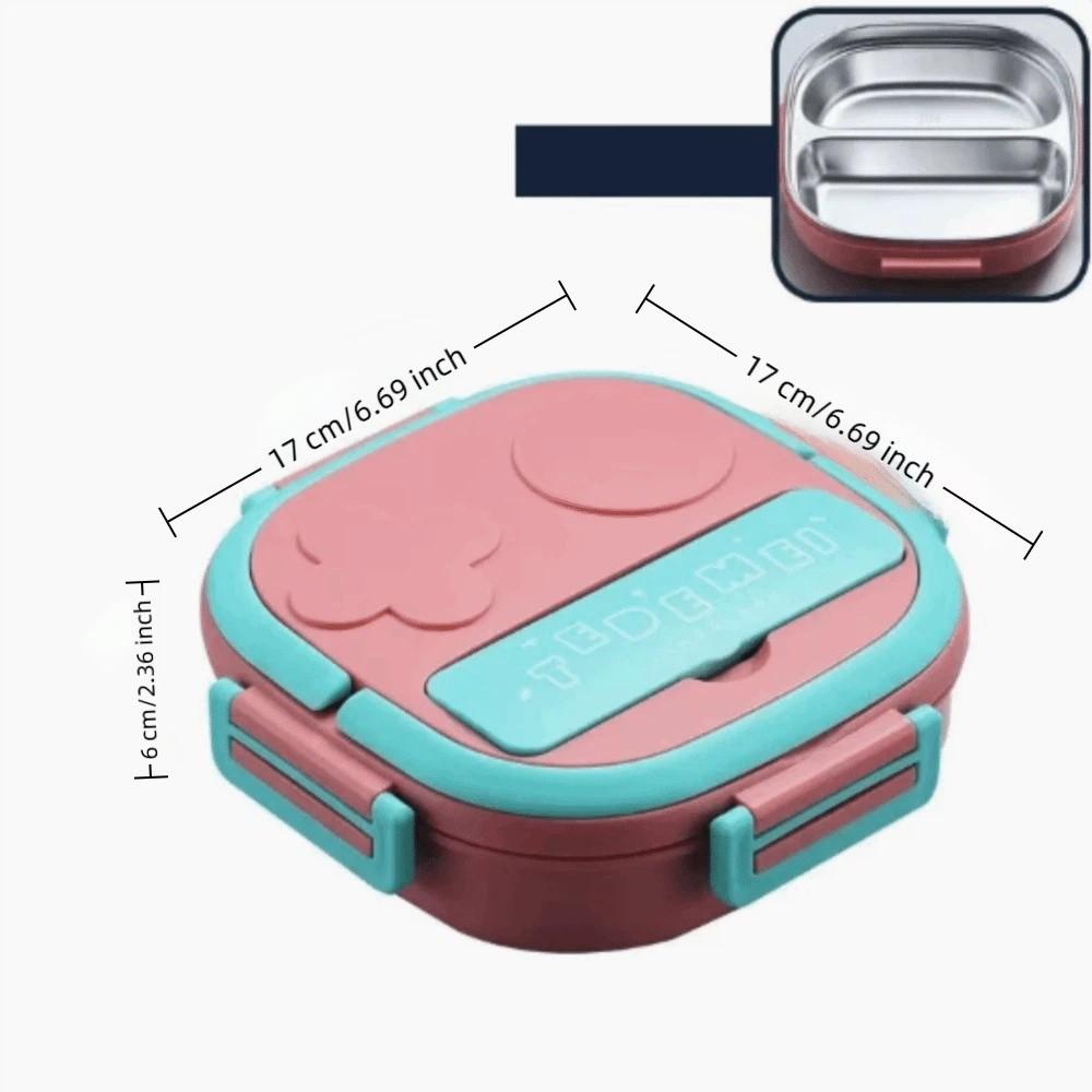 304 Stainless Steel Compartment Lunch Box 550ml Food Container Lunch Storage Container For Office