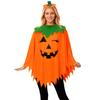 Halloween Party Adult Kids Pumpkin Costume Cape Cape Pumpkin Wave Shawl Pumpkin Hat Headband Set