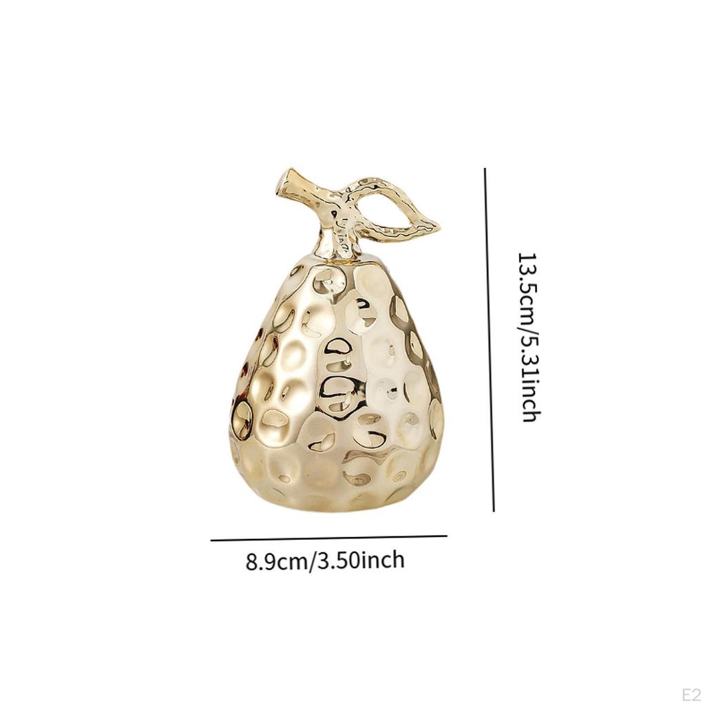 Ceramic Figurine Pearl Statue Artwork Gift Crafts Decoration Ornament Fruit Sculpture for Office